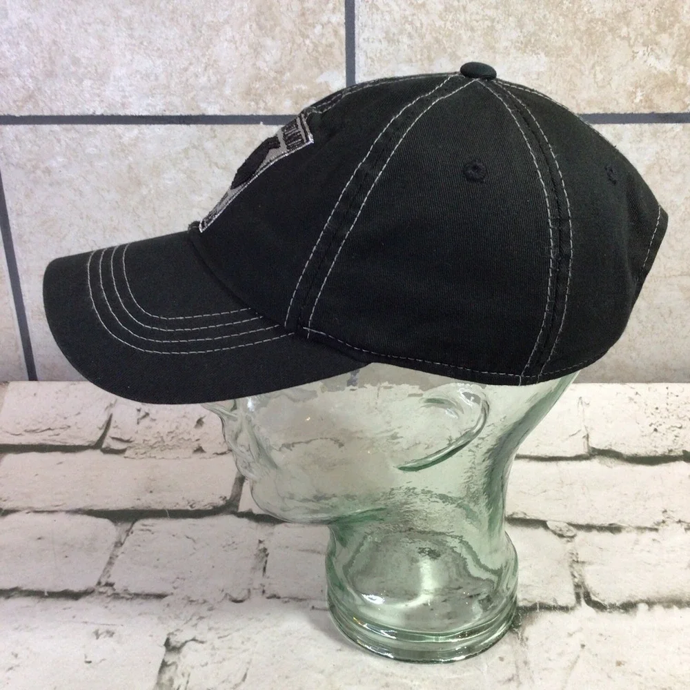 NBA Portland Trail Blazers Hat‎ Mens OSFA Black Silver Adjustable Ball Cap